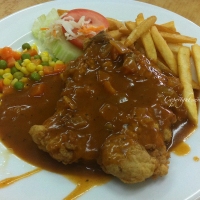 Chicken Chop unique only to Malaysia @ All Right Western Food |Penang
